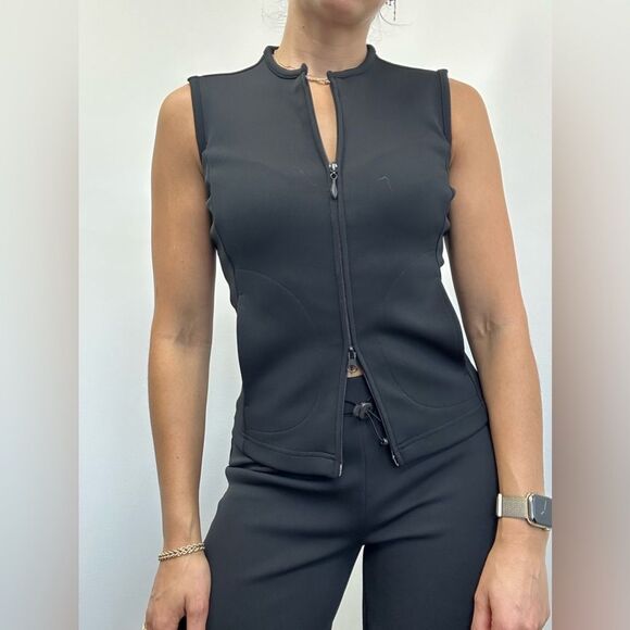 Vintage Express Y2K 3 Piece Set Zip Vest, Wide Leg Pants & Maxi Skirt Size XS - Picture 6 of 16